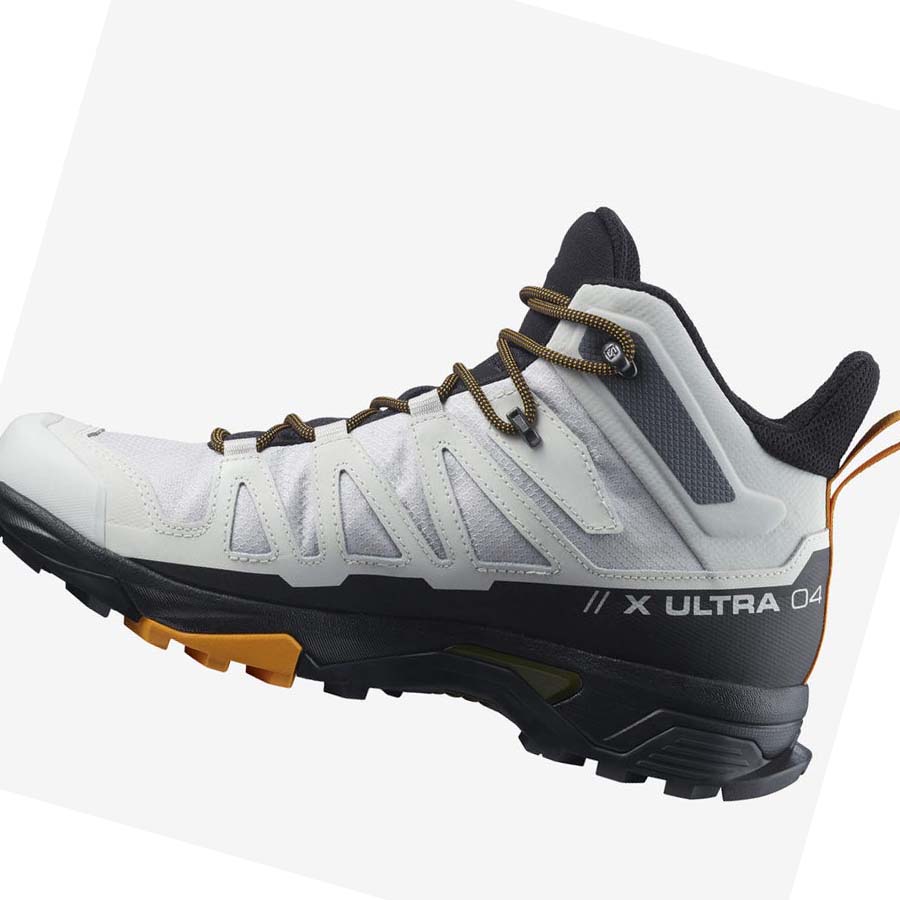 Salomon X ULTRA 4 MID GORE-TEX Erkek Yürüyüş Ayakkabısı Beyaz Siyah | TR 3543YXF